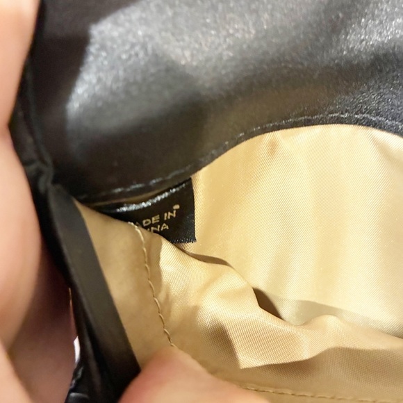 Vintage Coach Black Leather Single Stitch Silver Buckle Tri-Fold Wallet - Picture 4 of 5